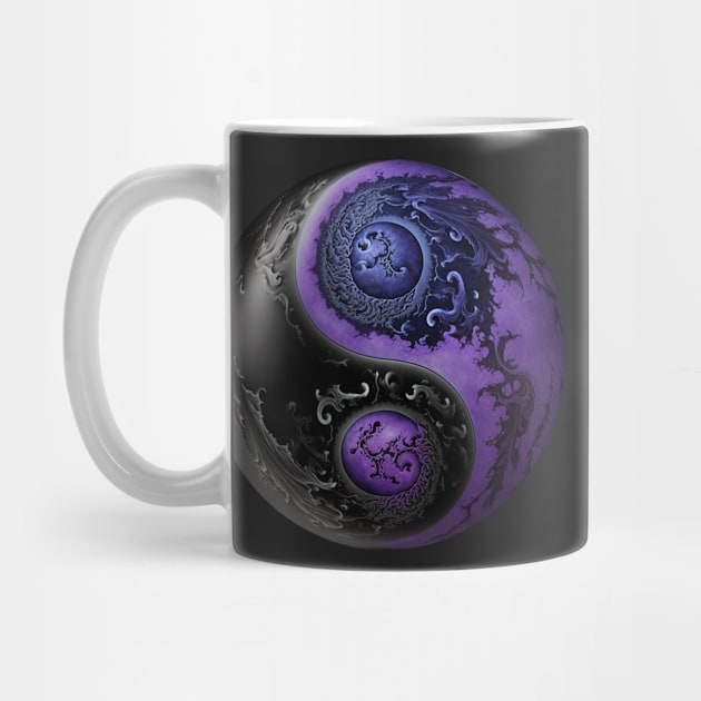 Yin Yang - Black & Purple by BeachBumPics